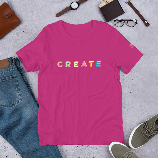 "CREATE" Short-Sleeve Unisex T-Shirt